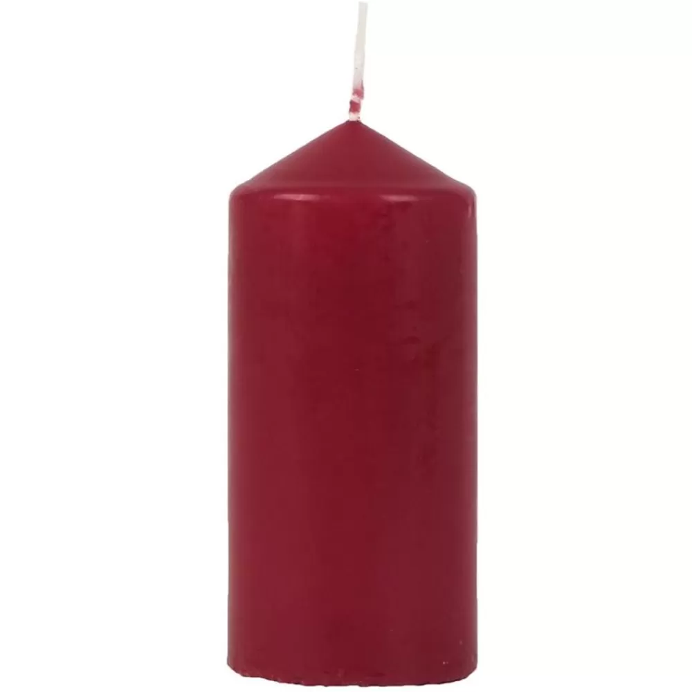 New Home Candlelight Stumpenkerzen^Stumpenkerze Glatt 60X125Mm Bordeaux