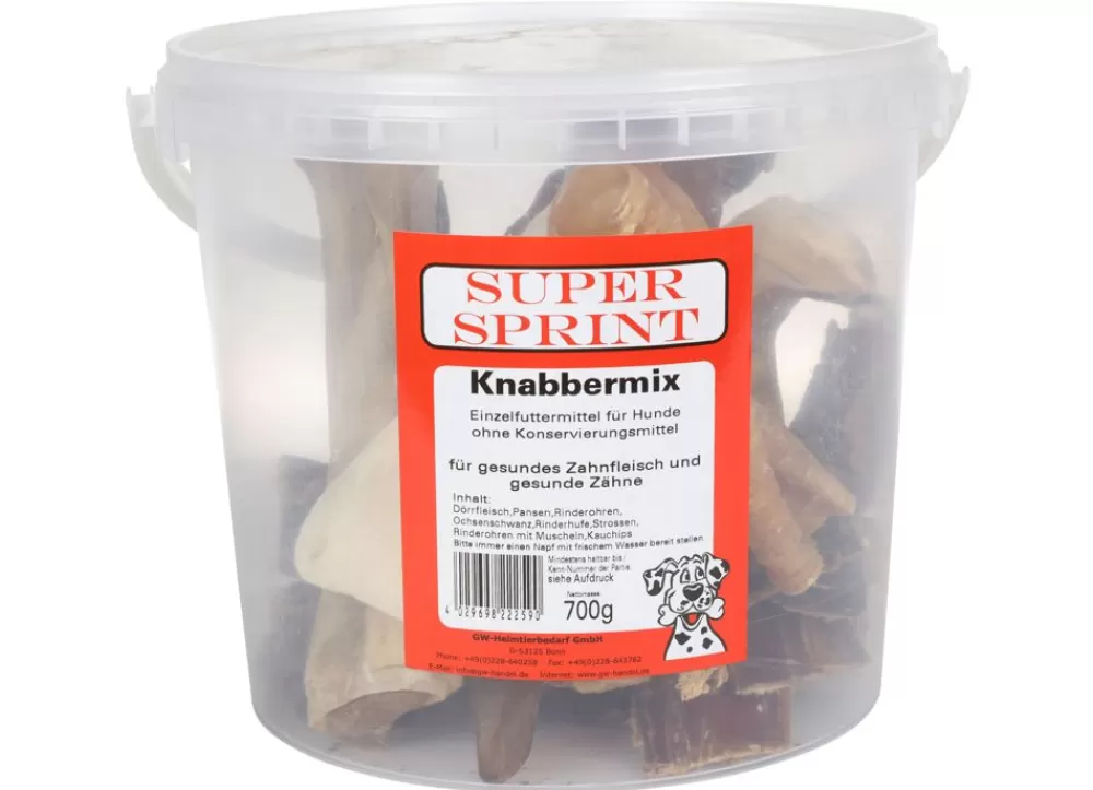 Super Sprint Tiernahrung^ Hunde-Knabbermix Im Eimer 700G