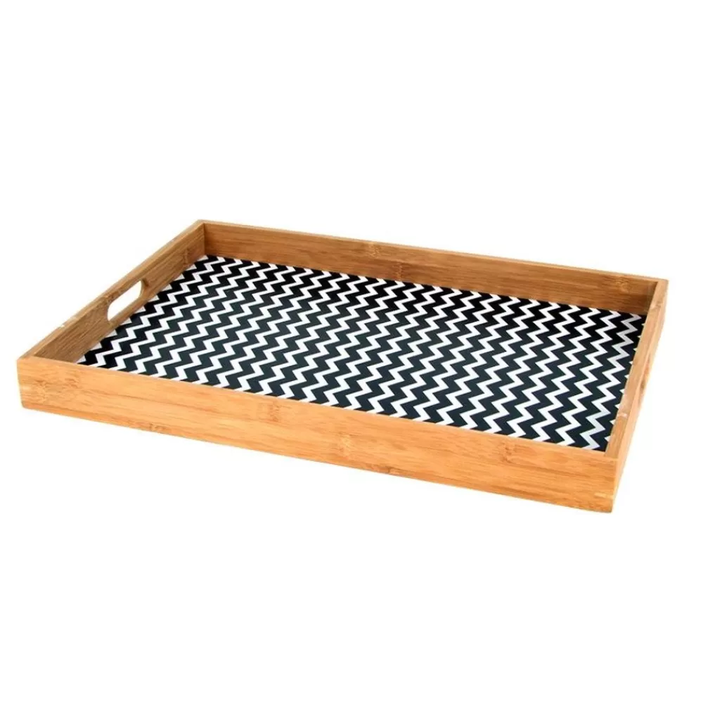 TP Bretter Und Tabletts^Tablett Aus Bambus 48X35X4,5Cm