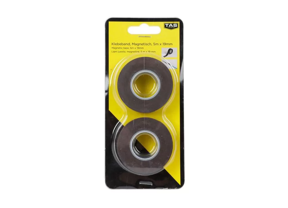 TAS Tools Büro Und Schreibutensilien^Tas Magnetisches Klebeband 5Mx1,9Cm 2Er-Set