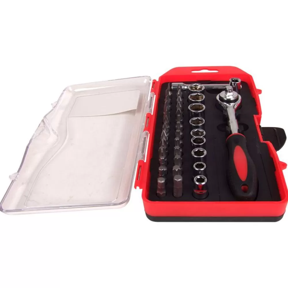 TAS Tools Werkzeuge^Tas Steckschlusselsatz Mit Bit-Set 38-Teilig