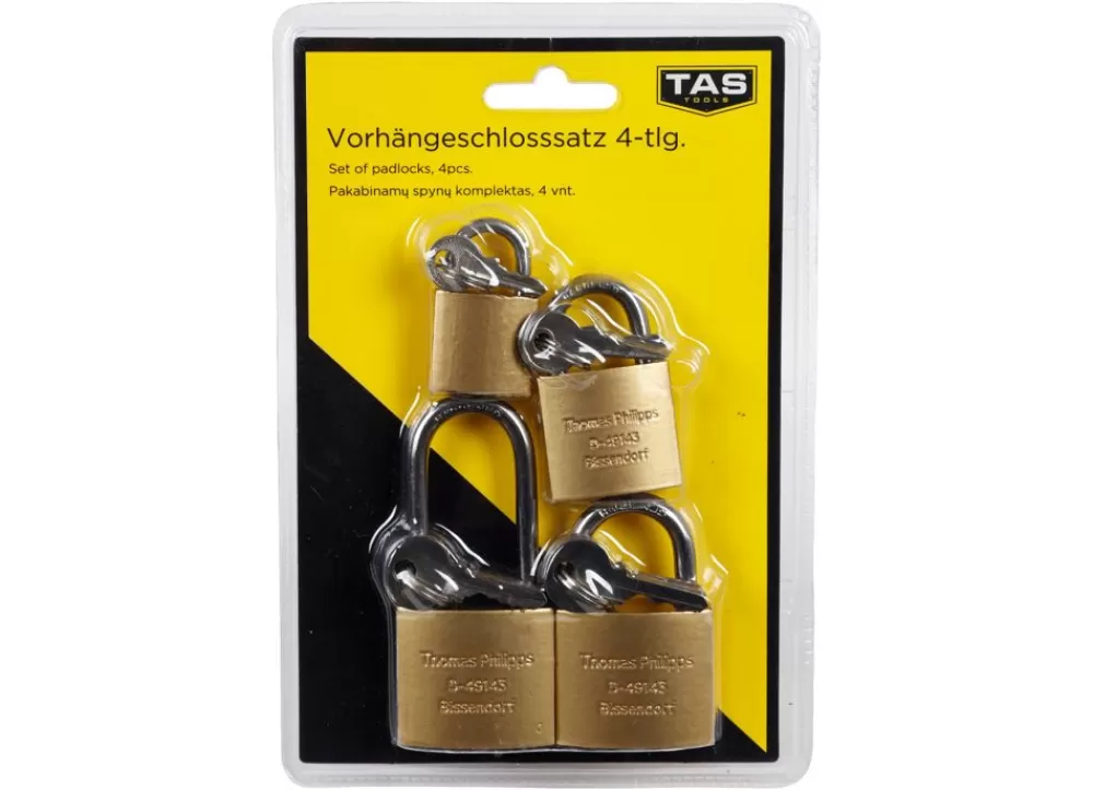 TAS Tools Zubehör^Tas Vorhangeschloss-Set 4-Teilig