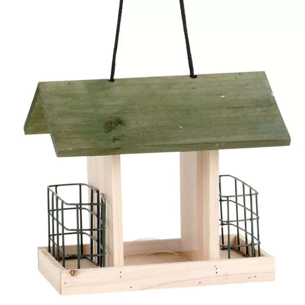 Grüner Jan Vogel- Und Insektenhäuser^Vogelfutterhaus Aus Holz 23,5X20,5X19Cm