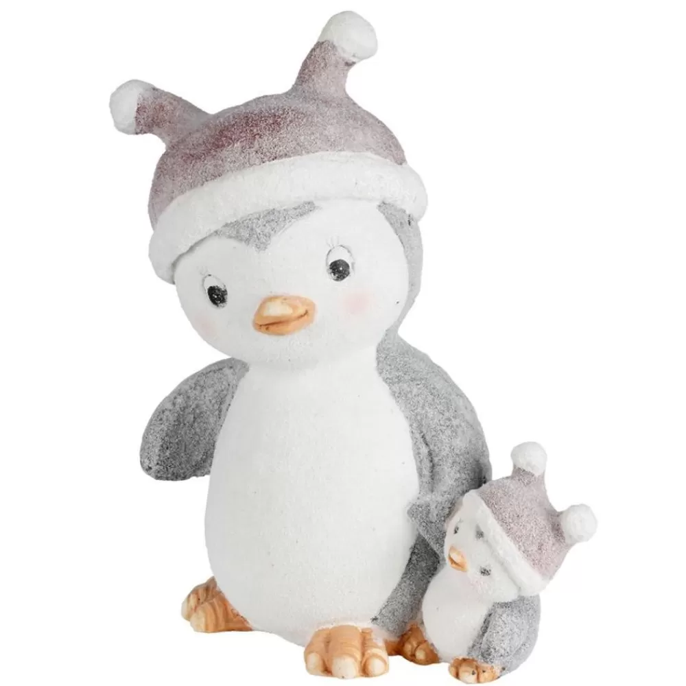 TP Weihnachtsfiguren^Weihnachtliches Pinguinpaar Aus Magnesia 40Cm